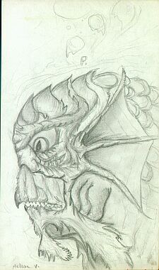 Lagoon Creature - 1986-ish Pencil Sketch
